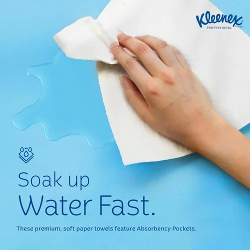 Miniatura 4 de Kleenex, caja despachadora de toallas de mano, de papel, 9 x 10 1/2, 120