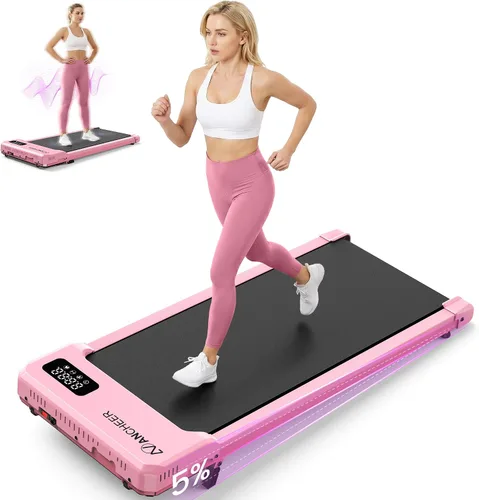 Miniatura 12 de ANCHEER Caminadora para caminar con inclinación – Cinta de correr para debajo del escritorio con placa de masaje por vibración, 2.5 HP compactas