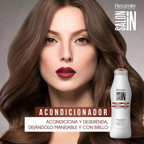 Miniatura 4 de Salon In by Recamier Pro Hydra Repair - Juego de champú, acondicionador y tratamiento profundo (10.1 onzas líquidas cada uno) Cabello seco