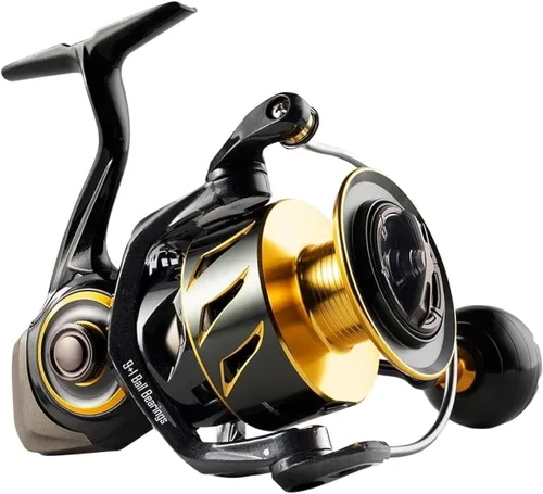 Rooblinos SW - Carrete giratorio de tiro largo, cuerpo de metal completo, ultra suave, potente, carrete de pesca grande de agua salada