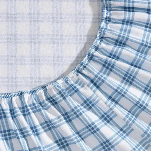 Miniatura 4 de Eddie Bauer - Sábanas de cama individual, juego de ropa de cama de franela de algodón con funda de almohada a juego, cepilladas para mayor suavidad