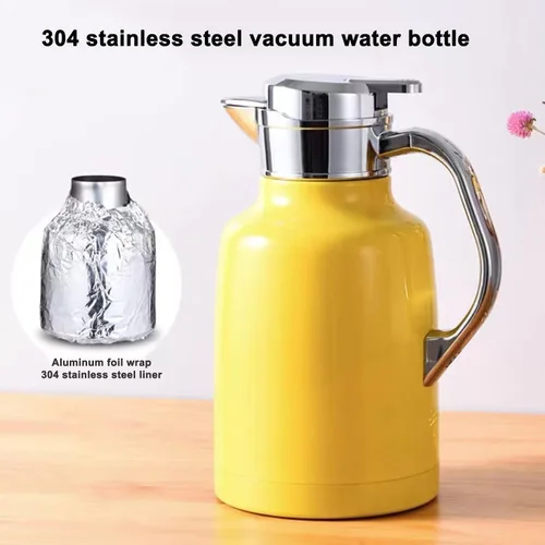 Miniatura 6 de Diydeg Jarra de café térmica, acero inoxidable 304, gran apertura, a prueba de fugas, tapa extraíble, base antideslizante, taza de café aislada