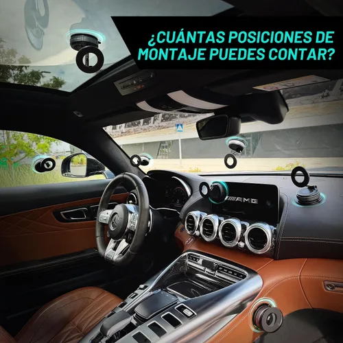 Miniatura 7 de CARMOUNT Clutch-X™ Black - Soporte de teléfono con ventosa para iPhone con ventosa para iPhone, soporte de teléfono de ventana para viajes, soporte