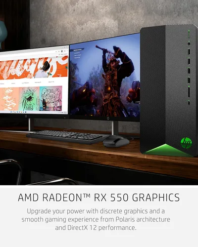 Miniatura 7 de HP Pavilion Computadora de escritorio para gaming, AMD Radeon RX 5500, procesador AMD Ryzen 3 5300G, 8 GB RAM, 512 GB SSD, Windows 11 Home, 9