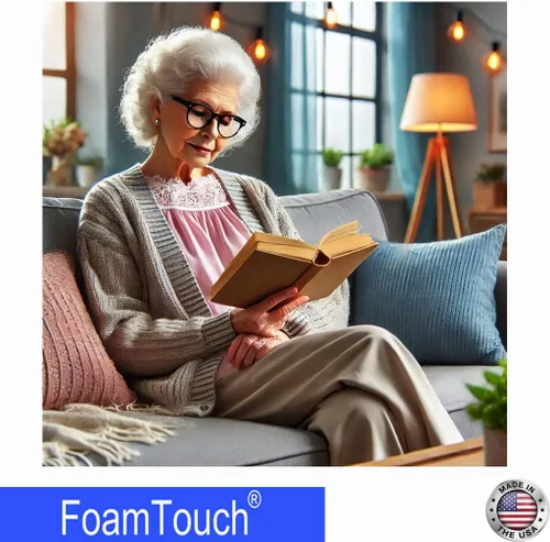 Miniatura 5 de FoamTouch Espuma de tapicería de alta densidad (1 x 24 x 72 pulgadas), densidad de 1.79 libras - 45 libras ILD, fabricado en Estados Unidos, ideal