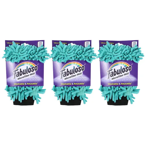 Miniatura 8 de Guante de limpieza de microfibra Fabuloso, morado, talla única - Libre de pelusas, sin arañazos para superficies y muebles - Paño de mano sin polvo