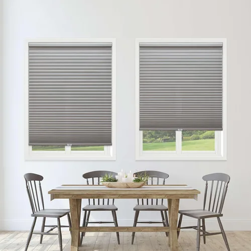 Miniatura 9 de Cortina de celdas Linen Avenue sin cordón, con apertura de arriba hacia abajo y de abajo hacia arriba, filtro de luz 18 3/4 de ancho x 48 H de alto