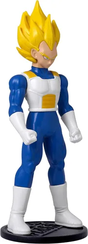 Miniatura 3 de BANDAI Dragon Ball Flash Series Super Saiyan Vegeta Figura de acción Figura coleccionable de 4 pulgadas de alto contiene moneda, manga de Dragon