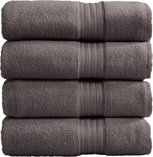 Miniatura 13 de Great Bay Home Juego de 6 toallas de mano color gris, 100% algodón hilado en plumas, juego de 6 toallas de mano de 26 x 16 pulgadas, toallas