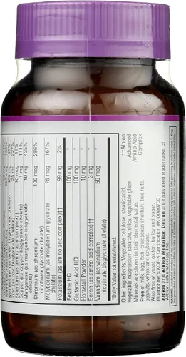 Miniatura 2 de Bluebonnet Nutrition Multiminerales quelados de alta potencia, minerales quelados Albion, sin soja, sin gluten, sin OMG, certificado Kosher, sin