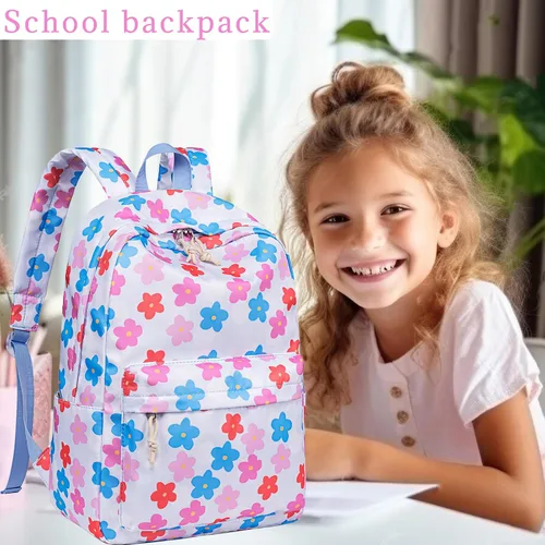 Miniatura 20 de LOIDOU Mochila para adolescentes y niñas, mochila escolar con lonchera y estuche para lápices, juego de bolsas escolares 3 en 1