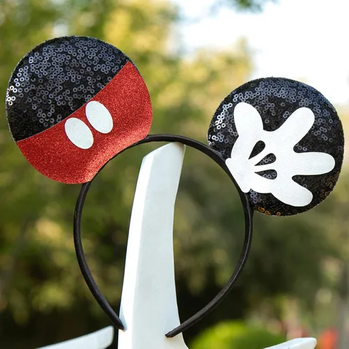 Miniatura 7 de CHuangQi Mouse Ears Headband, Double-sided Sequins, Glitter Hair Band for Birthday Party, Holiday Dresses & Cosplay For Unisex Children