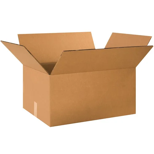 Box USA Paquete de 15 cajas de cartón corrugado de doble pared resistente, 24 pulgadas de largo x 14 pulgadas de ancho x 12 pulgadas de alto, kraft,