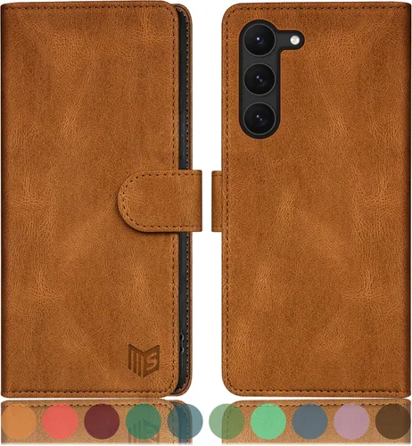Miniatura 26 de SUANPOT para Samsung Galaxy S23 +/ Plus Funda tipo cartera con bloqueo RFID, soporte para tarjetas de crédito, funda protectora de libro tipo Flip