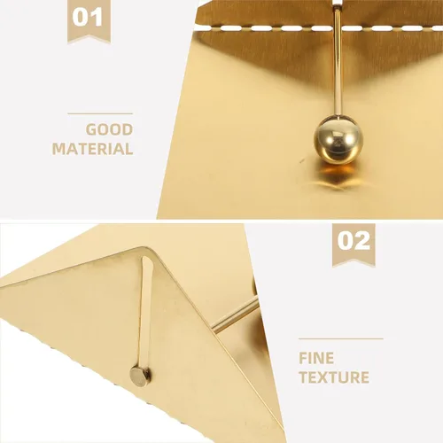 Miniatura 9 de Stainless Steel Napkin Holder Large Gold Farmhouse Paper Towel Holder Weighted Arm Table Napkin Dispenser for Kitchen Dining Restaurant