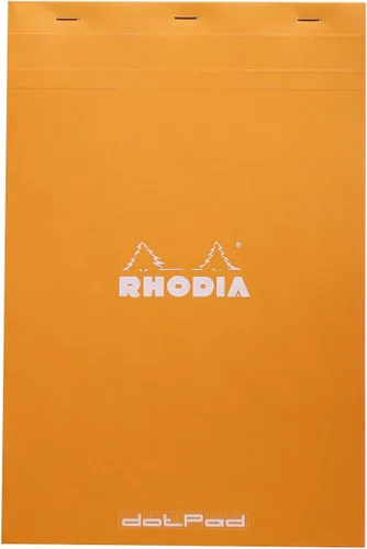 Miniatura 10 de Libreta Rhodia Head grapada para compras, No. 8 de 74 x 210 mm, rayada y de color negro