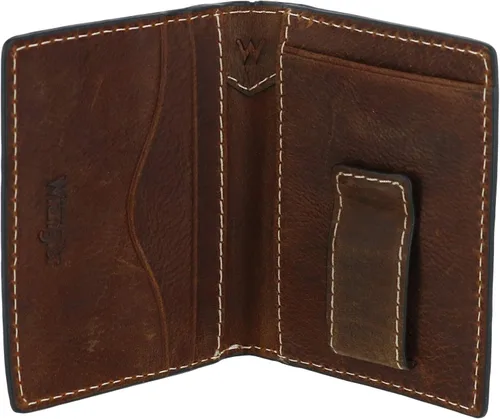 Miniatura 2 de Wrangler Cartera de piel para hombre con clip para dinero, coñacmarrón, Cartera con tarjetero