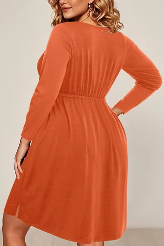 Miniatura 70 de Holipick Vestidos de verano para mujer, talla grande, casual, con bolsillos, acampanado, con botones, sin mangas, cuello en V