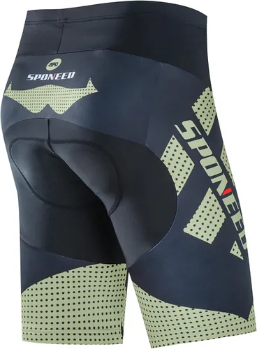 Miniatura 62 de sponeed Pantalones cortos de ciclismo para hombre, pantalones acolchados para ciclismo, ropa de ciclismo