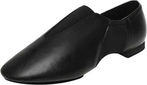 Zapatos de jazz para niños, suela de cuero, para bailar para niñas y niños (niños pequeñosniños grandes)