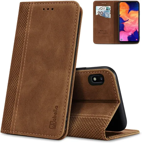 Miniatura 11 de AKABEILA Para Samsung A5 2017 Cartera Funda de Tarjeta de Crédito Titular Cierre Magnético Kickstand PU Cuero A Prueba de Golpes Flip Folio Libro