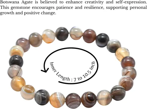 Miniatura 860 de Amazing Gemstone Crystal Bracelet for Women Men's Gifts - Protection Healing Crystal Bracelet - 8mm Gemstone Beaded Stretchable Bracelet Pulseras