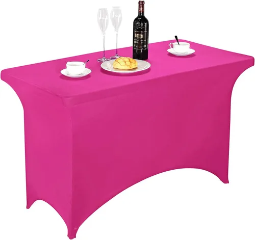 Miniatura 141 de FORLIFE - Funda de mesa de elastano, mantel ajustado de 4 pies para mesas rectangulares, funda elástica para patio, universal para bodas, banquetes