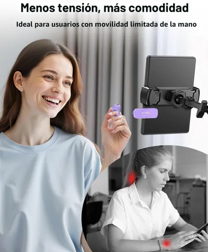 Miniatura 3 de DATAFY [Compatible con Fundas] Anillo Girador de Página con Control Remoto para Kindle Paperwhite Oasis Scribe Kobo eReaders, Controles Remotos