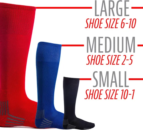 Miniatura 5 de Franklin Sports Calcetines de béisbol y sóftbol juveniles, calcetines de béisbol y sóftbol para niños, calcetines deportivos altos para niños y niñas