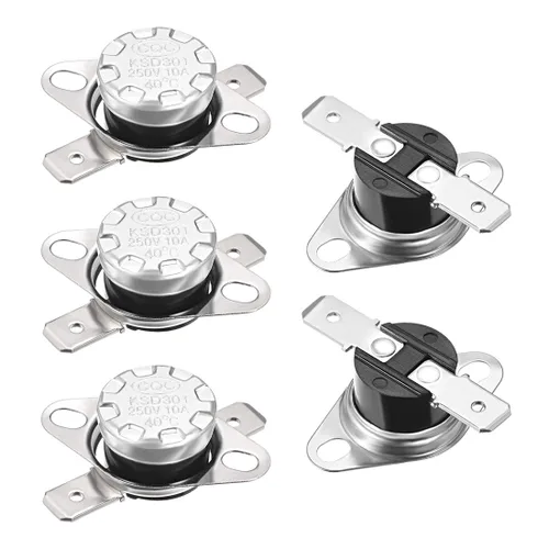 Miniatura 44 de uxcell KSD301 Termostato 32.0 °F/32 ° F 10 A Normalmente Cerrado N.C Ajuste Snap Disc Interruptor de temperatura para microondas, horno, cafeteras 2