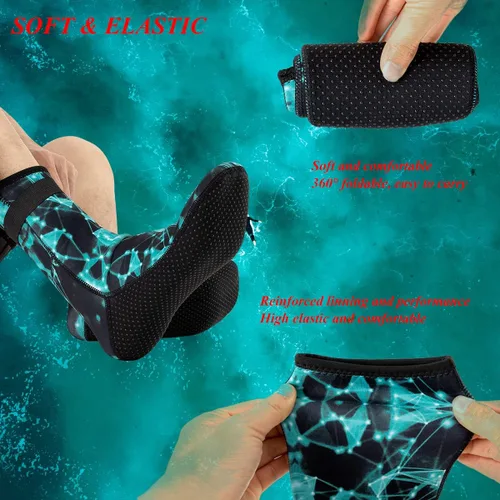 Miniatura 4 de Calcetines de neopreno de 0.118 pulgadas (0.118 in) calcetines de buceo térmicos antideslizantes calcetines de agua para natación deportes acuáticos