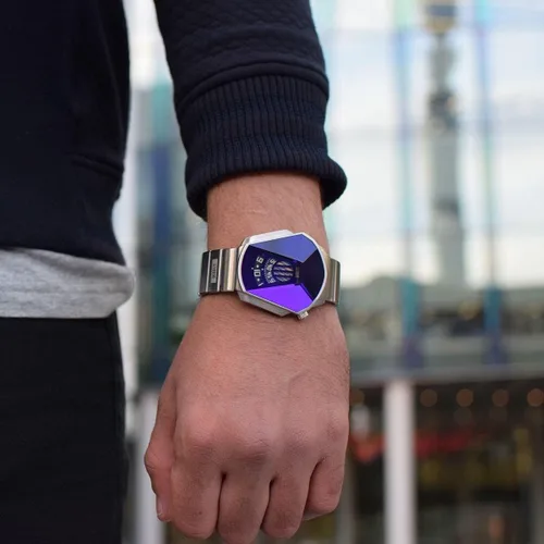 Miniatura 5 de Storm Darth Watch Men's Unique Cut Lazer Glass Watch with revolving disc Movement