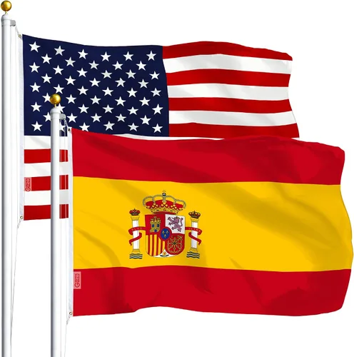 Miniatura 11 de G128 Paquete Combo: Bandera Americana de EE. UU. 3 x 5 pies 75D con estrellas impresas y Bandera de México (mexicana) 3 x 5 pies 75D impresa Estados