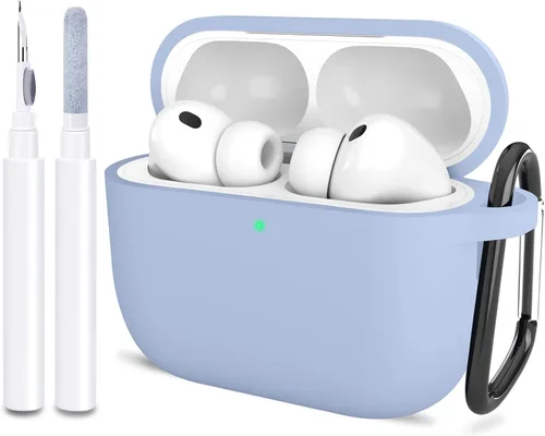 Miniatura 23 de Compatible con AirPods Pro 3, funda protectora de silicona suave con kit de limpieza de llavero para mujeres y hombres para Apple AirPods Pro de 3ª