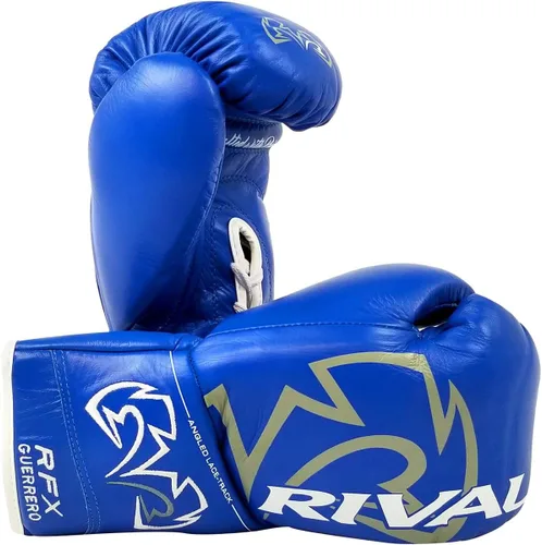 Miniatura 4 de Guantes de boxeo RIVAL RFX-Guerrero Pro Fight, HDEF Hard, cierre con cordones, sensación más rígida y firme, aprobado para competición