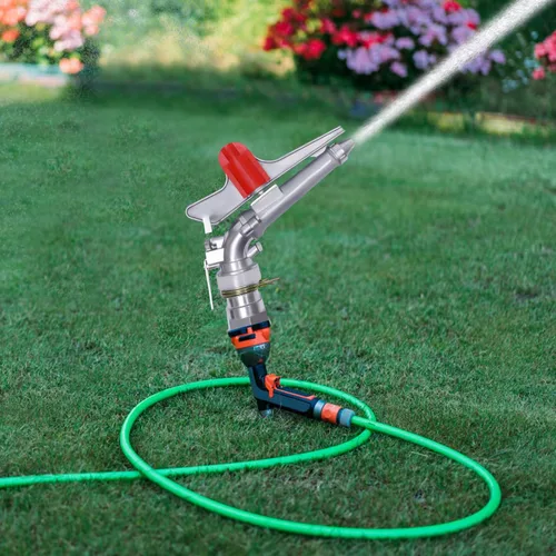 Miniatura 3 de Pistola rociadora de riego agrícola de 2 pulgadas, pistola de riego de área grande de 360°, rociador de riego para granjas, huertos, jardines de té
