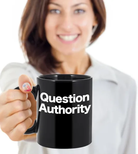 Miniatura 3 de Taza de café con texto en inglés "Think For Yourself", regalo divertido para preguntas de pensamiento crítico, todo pero no tu madre, tazas