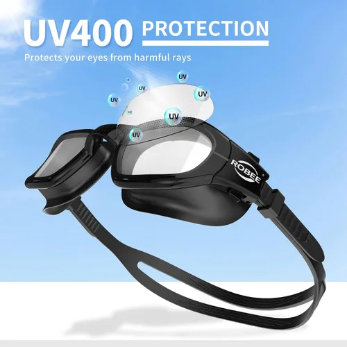Miniatura 2 de Robee Gafas de natación, gafas de natación polarizadas para adultos, para hombres, mujeres y jóvenes, gafas de piscina de agua