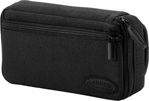 Miniatura 11 de Casemaster Plazma Plus, 3 dardos para dardos suaves y de acero con bolsillo frontal grande para dispositivos móviles, tubo de almacenamiento Negro