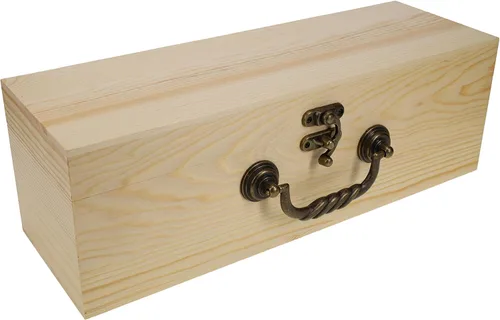 WE Games Caja grande de madera con tapa con bisagras, acabado de madera quemada, tinte natural, caja de memoria de recuerdo, cajas decorativas para