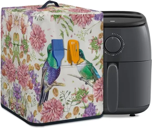 Miniatura 12 de Cubierta para freidora de aire con diseño de estrella de mar de playa, funda protectora rectangular con bolsillo y asa para olla a presión