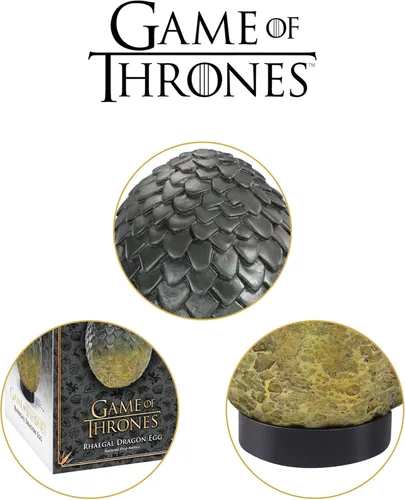 Miniatura 4 de The Noble Collection Juego de Tronos Rhaegal Egg - Verde