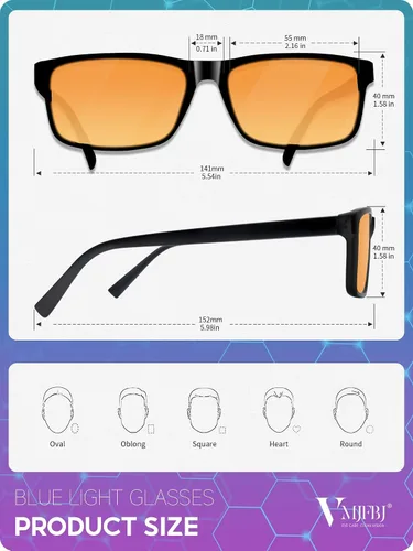 Miniatura 2 de VMJFBJ Gafas de luz azul para mujeres/hombres, lentes de lectura para computadora para juegos, mejoran el sueño, reducen la fatiga ocular, paquete