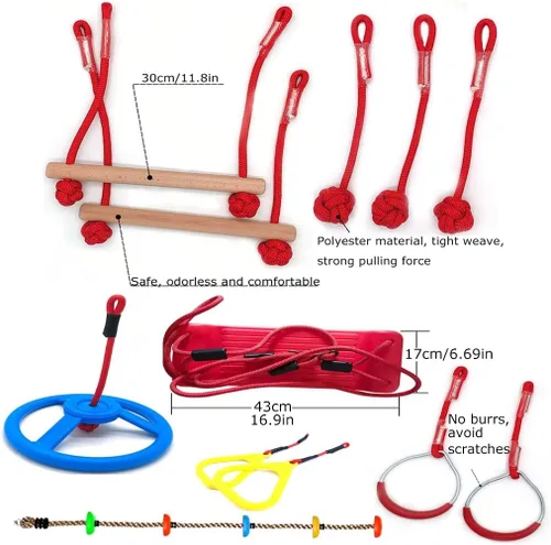 Miniatura 2 de Carrera de obstáculos para niños, juego de 13 piezas de carrera de obstáculos de guerrero para niños, equipo de entrenamiento al aire libre, kit