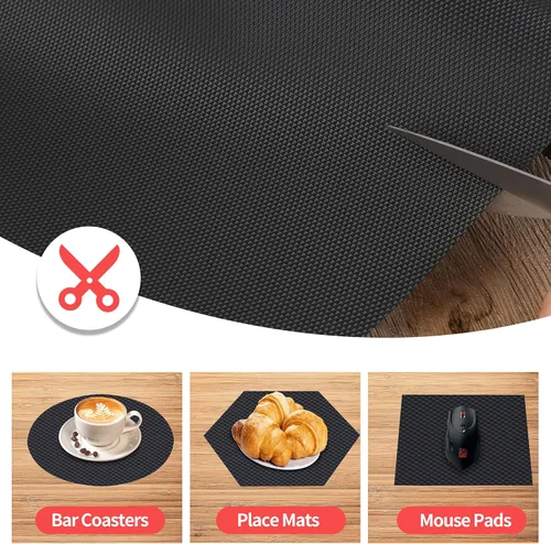 Miniatura 3 de Revestimiento para Estantes de Cocina, Forros para Cajones, Revestimientos No Adhesivos para Refrigerador, Tapetes Impermeables para Refrigerador