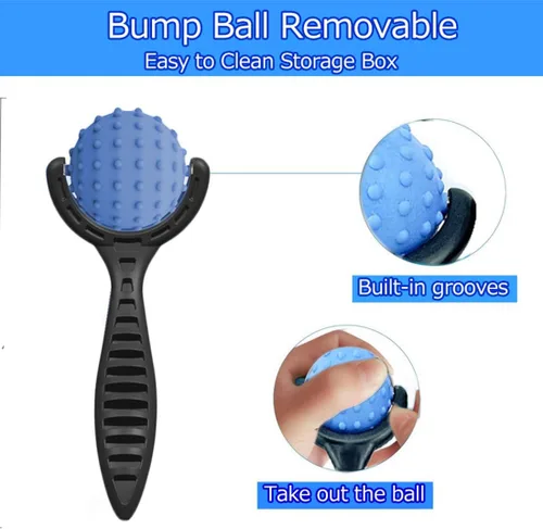 Miniatura 7 de Everjoys Juego de rodillos de bola de masaje: hielo frío y caliente para el tejido profundo y el dolor muscular para aliviar la rigidez y el estrés