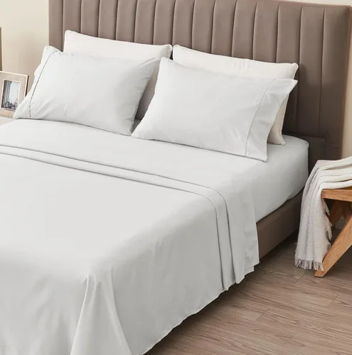 Miniatura 16 de Great Bay Home Juego de sábanas de microfibra tamaño King - Decoración Lodge juego de sábanas de cama de 4 piezas - Ropa de cama de microfibra 10