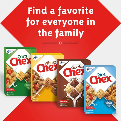 Miniatura 10 de Chex de maíz sin gluten, cereal para el desayuno, ingrediente casero de Chex Mix, 12 oz