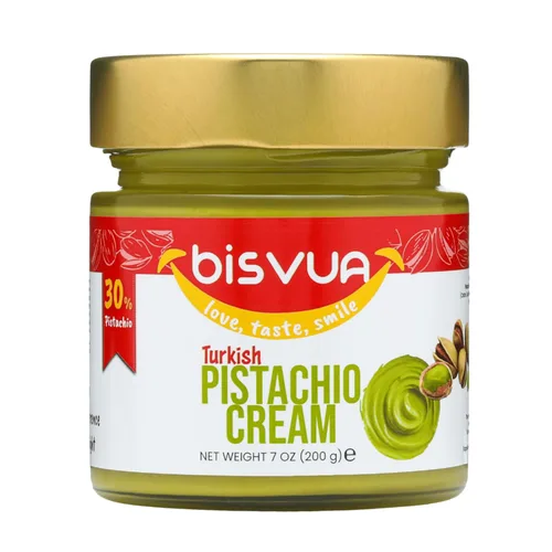 Miniatura 10 de BISVUA Mantequilla de Pistacho Premium (30%), 1 kg (2.2 lb.) - Mantequilla y Untable de Pistacho - Perfecto para el Kit de Barra de Chocolate Viral