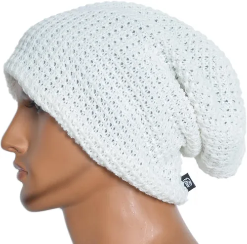 Miniatura 104 de FORBUSITE Gorro de punto largo holgado para hombre para verano e invierno, de gran